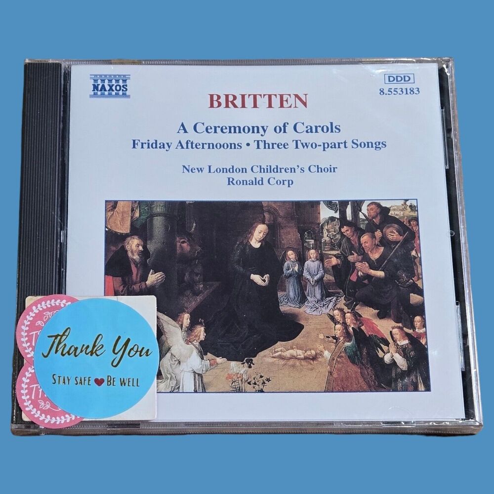 NEW 1995 Britten A Ceremony of Carols CD New London Children's Choir Ronald Corp